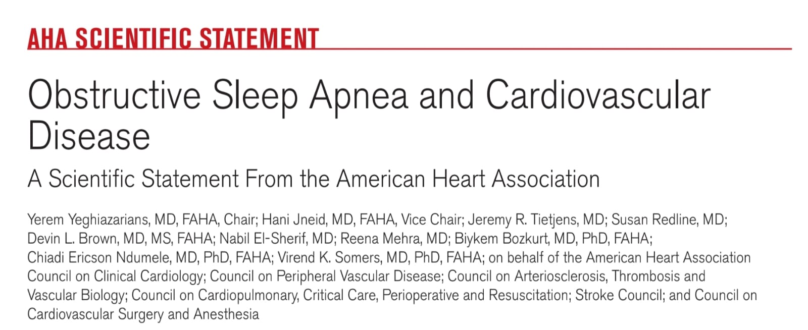 Obstructive Sleep Apnea